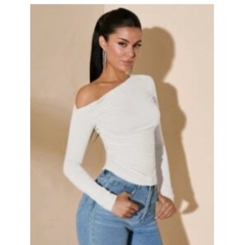 White Off Shoulder Top